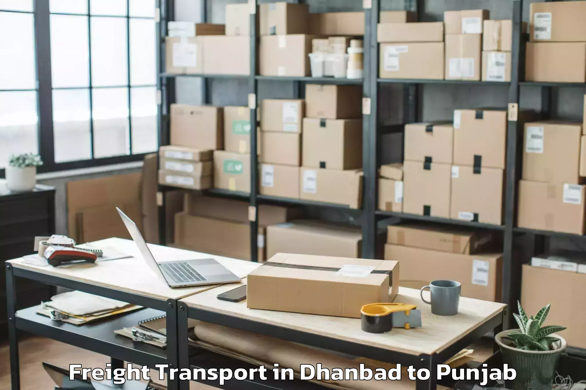 Efficient Dhanbad to Dirba Freight Transport